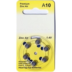 6 Hearing Aid Batteries A10 