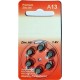 10 Packs of 6 Hearing Aid Batteries A13