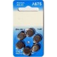 5 Pack of 6 Hearing Aid Batteries A675 