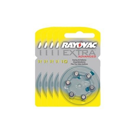 Pack de 5 x 6 Piles Rayovac EXTRA Advanced 10