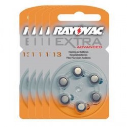 5 blister van 6 Hoorbatterijen Rayovac Advanced Extra 13