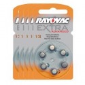 5 Packs of 6 Hearing Aid Batteries Rayovac Advanced EXTRA 13